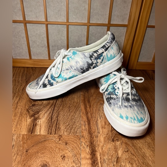 Vans Era Tie Dye Blue Gray Sneakers Women’s Size 7.5 Canvas Low Top Skate Shoes - Picture 8 of 9
